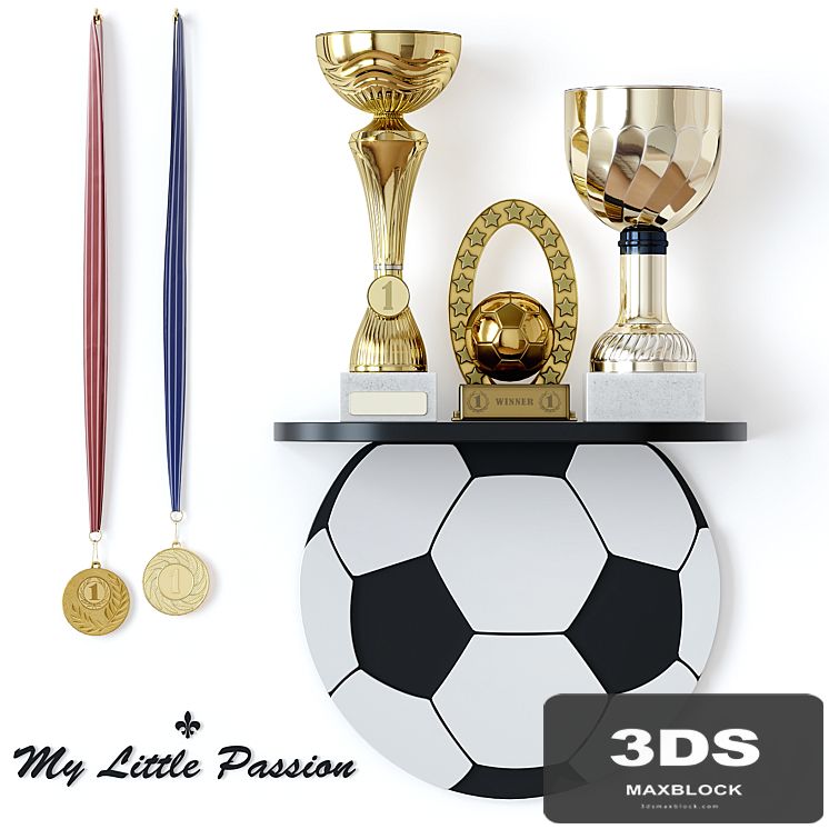 Sports awards and cups. Decor