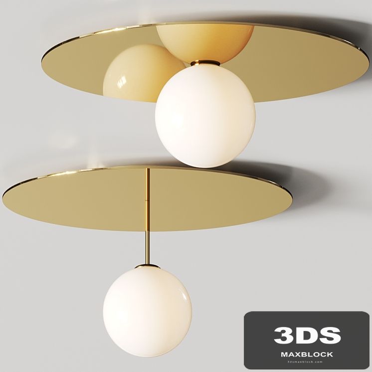 Atelier Areti Plate And Sphere Ceiling Lamps