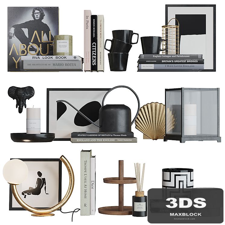 Decor shelf set 12