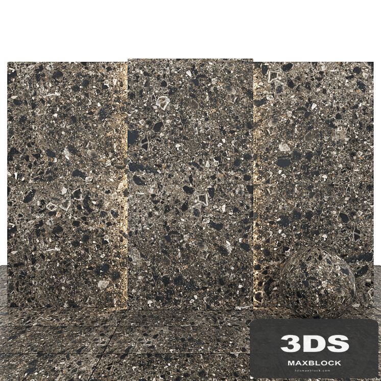 Terrazzo Black stone