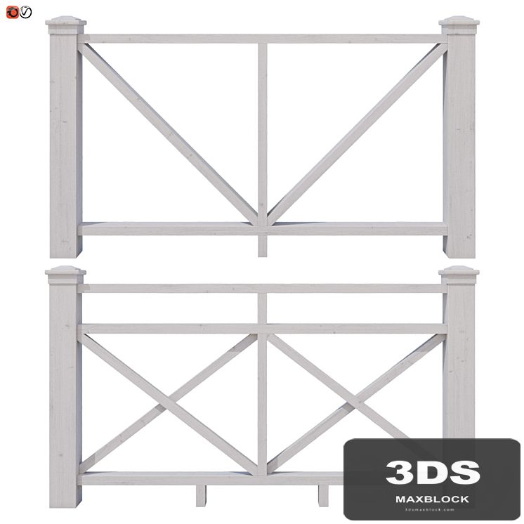 Set of handrails and terrace railing 6