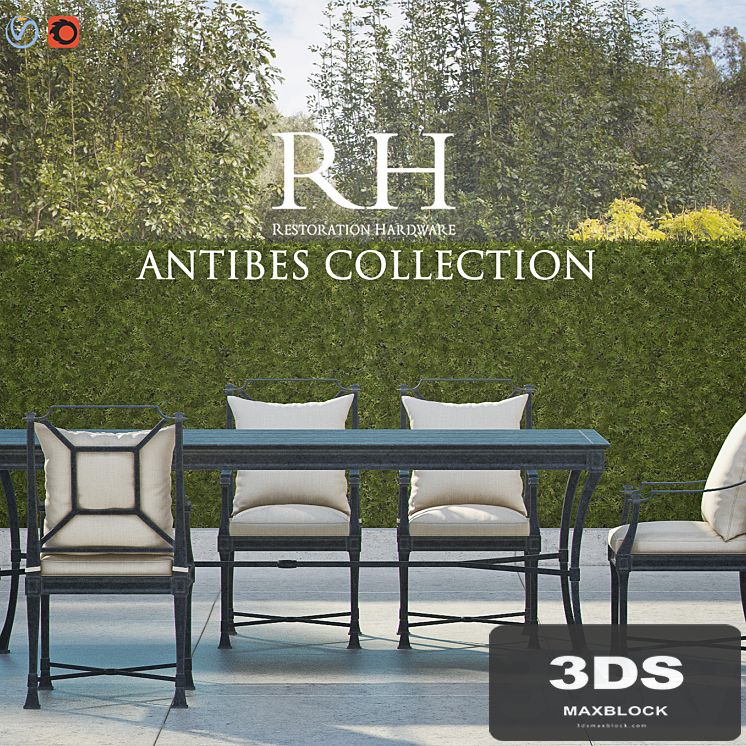 RH ANTIBES Collection (Weathered Zinc)