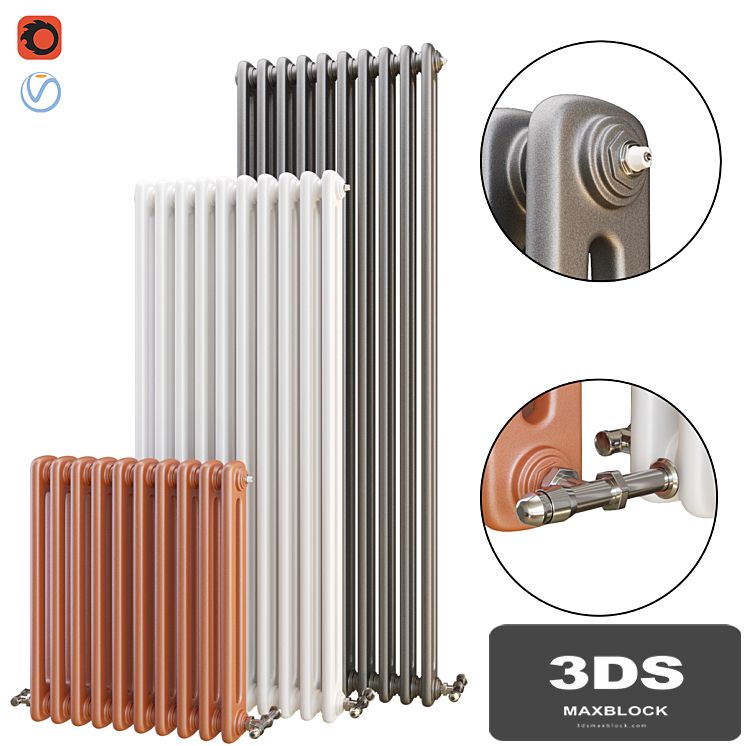 Wall mounted heating radiator