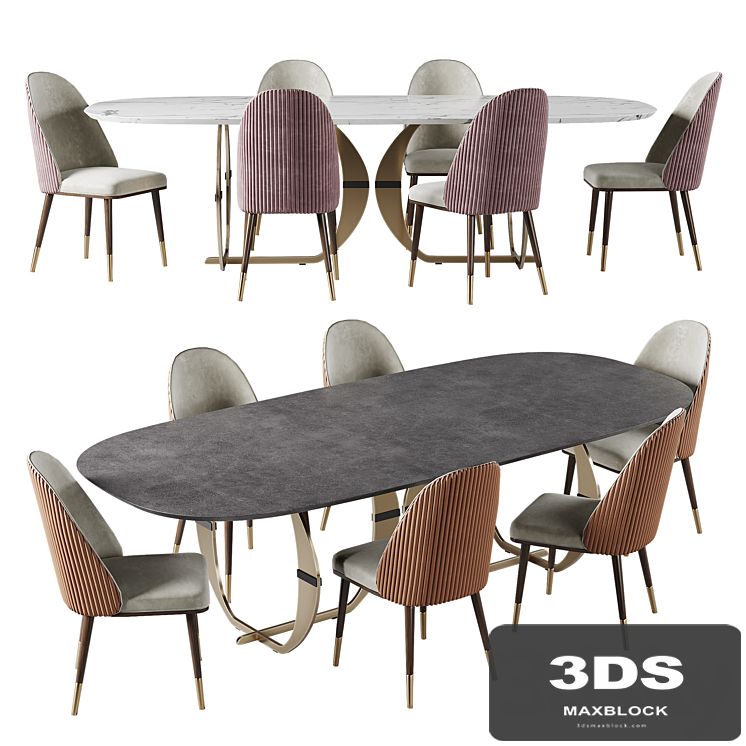Capital Collection CONVIVIO Oval dining table and Chair