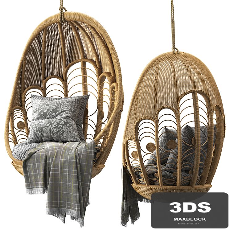 Peacock hanging chair
