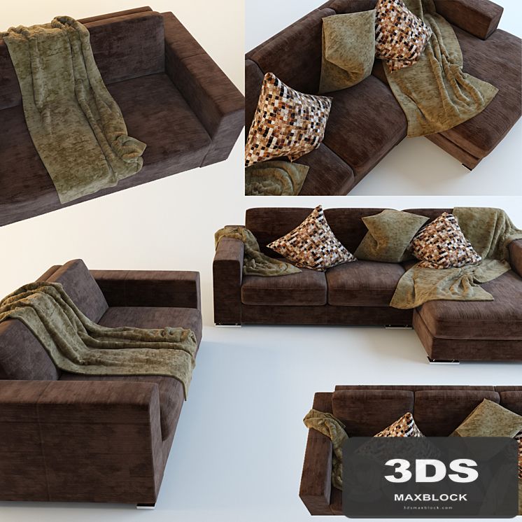 Sofa with cushions