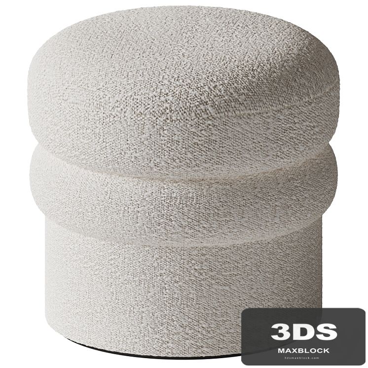 Interiortonic - Boucle Avina Ottoman