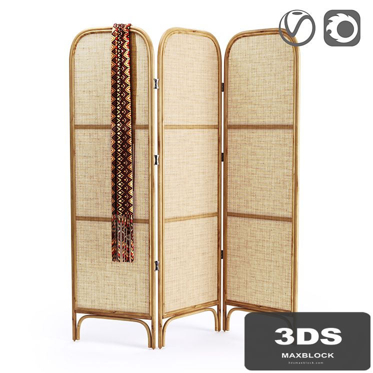 Rattan and wicker screen, Masaya