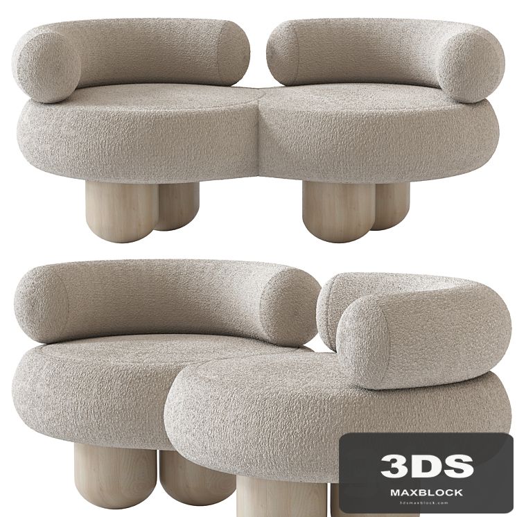 Siamese Sofa by Pietro Franceschini