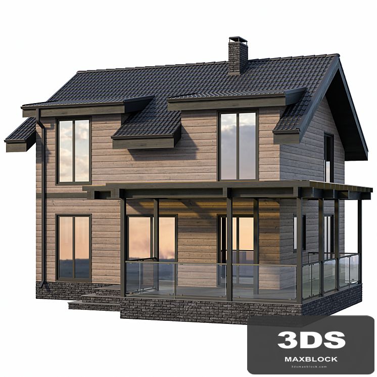 Country cottage with terrace