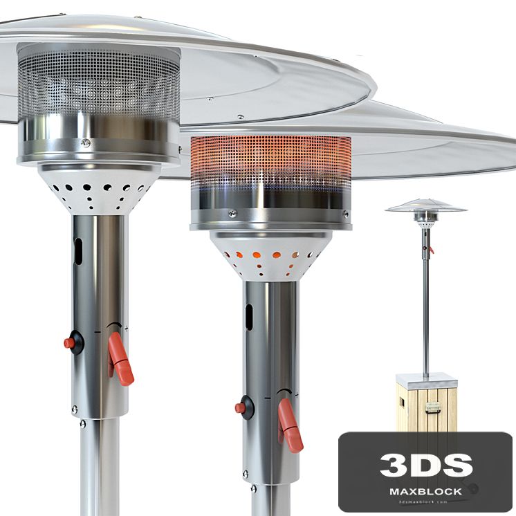 Street infrared gas heater wood