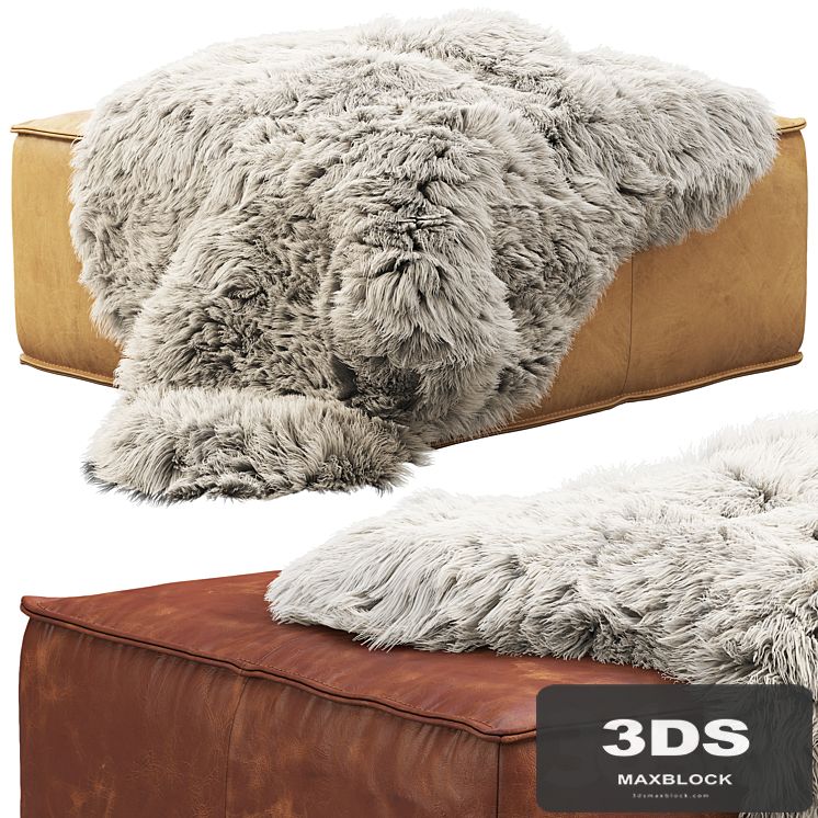 Joybird Lyle Leather Ottoman