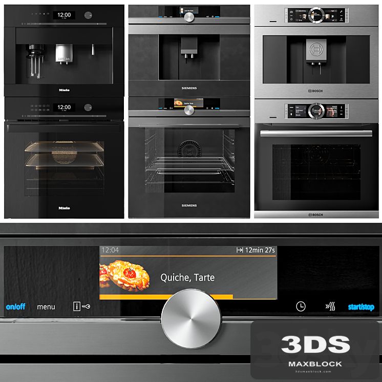 Miele, Siemens and Bosch double oven and coffeemaker collection