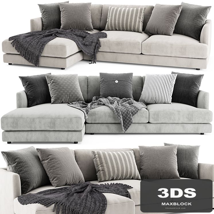 West Elm Haven Chaise Longue