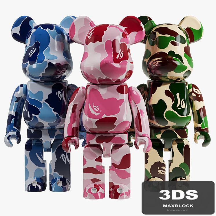 Bearbrick / Bape ABC Camo