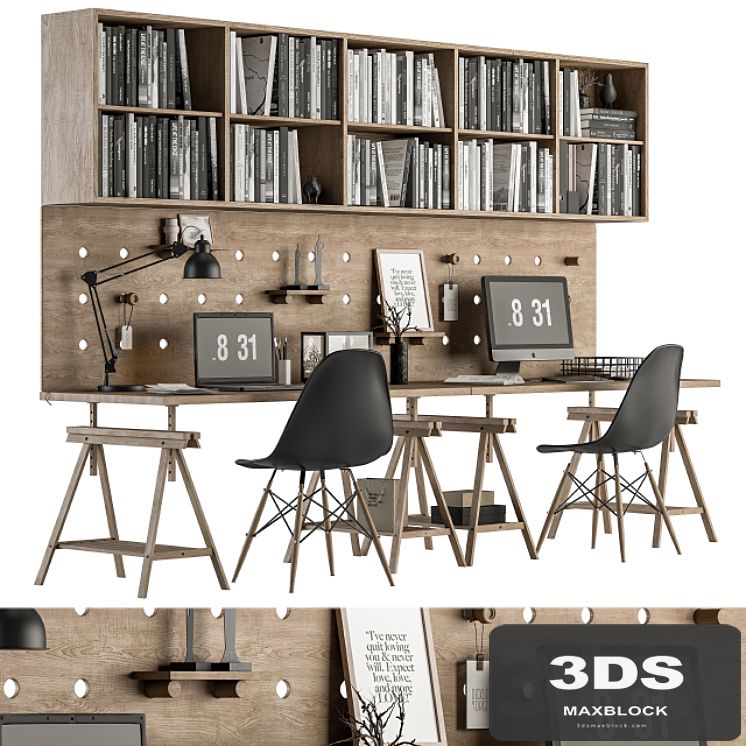 Office Furniture - employee Set 27