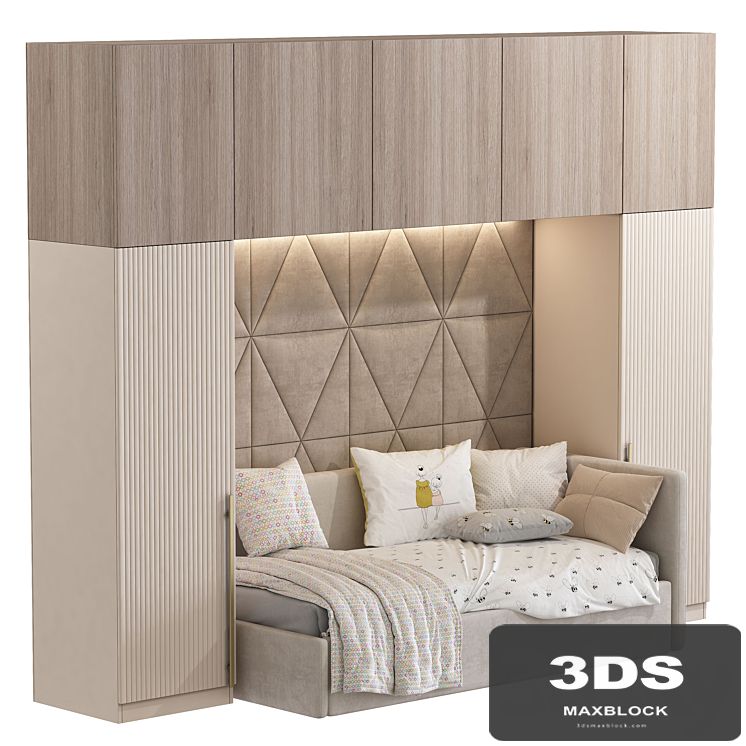 Upholstered sofa bed