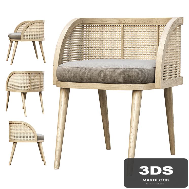Rimma rattan dining chair DR77 / Rattan dining chair