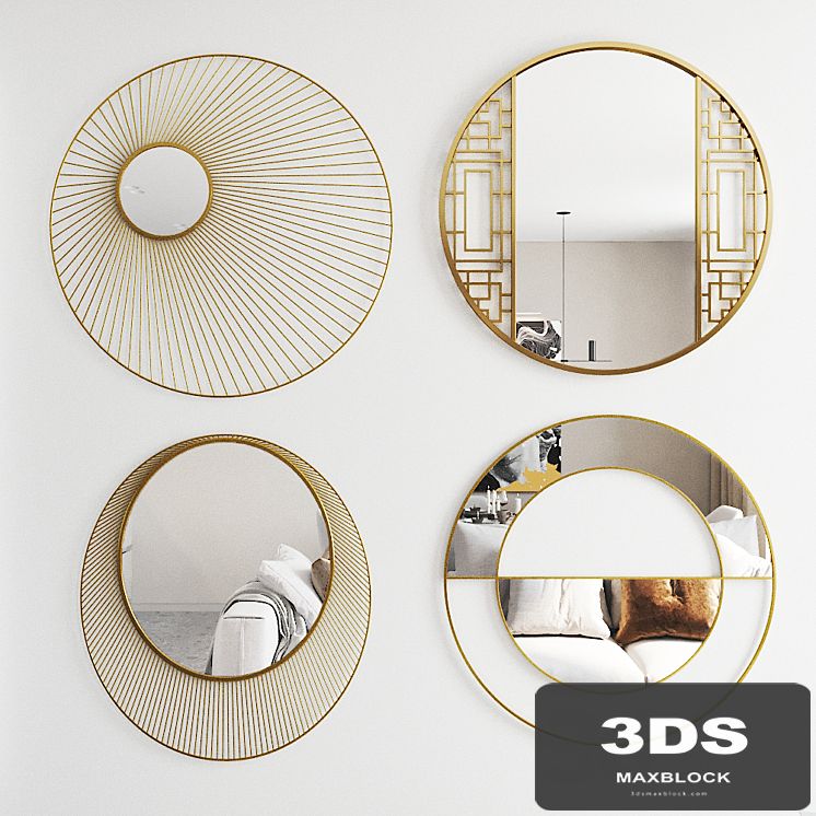 Sakurata Sakura Shan Aurora Mirrors Set