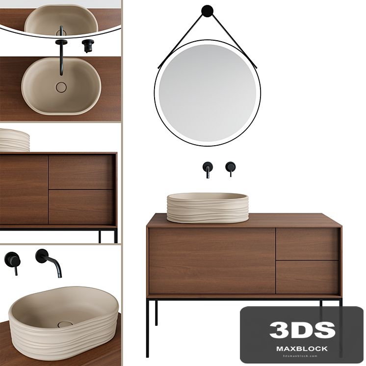 Sink Sabbia and cabinet Atollo Kerama Marazzi