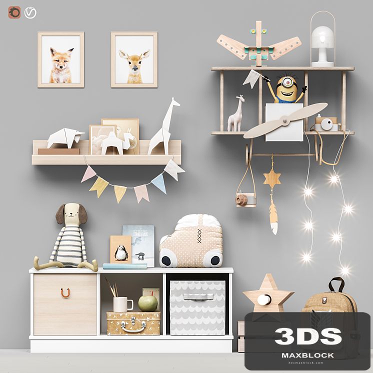 Toys and furniture set 96