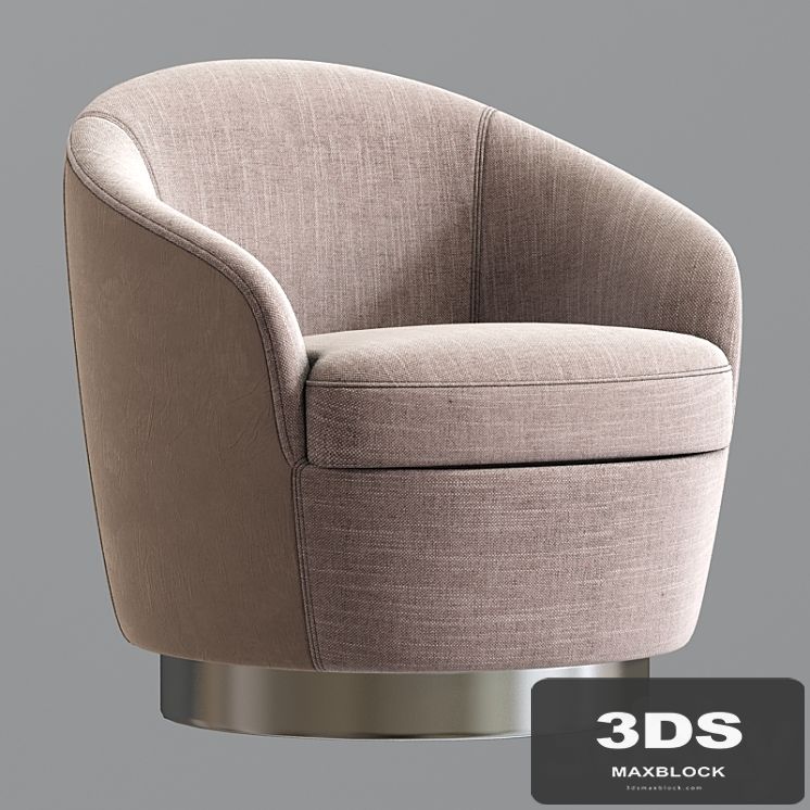 Claudia petite swivel armchair