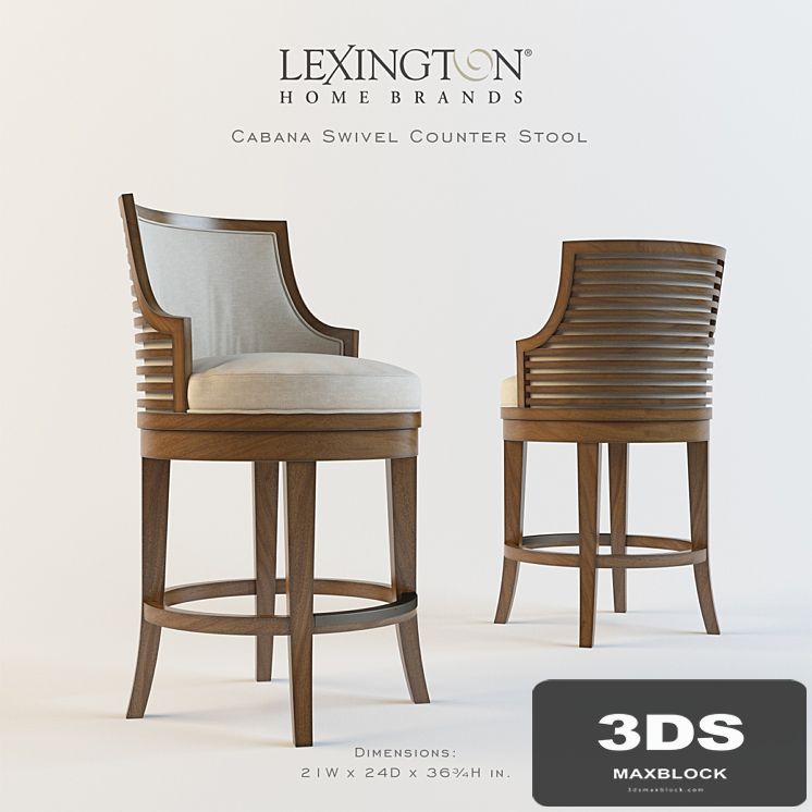 Lexington_Cabana Swivel Counter Stool