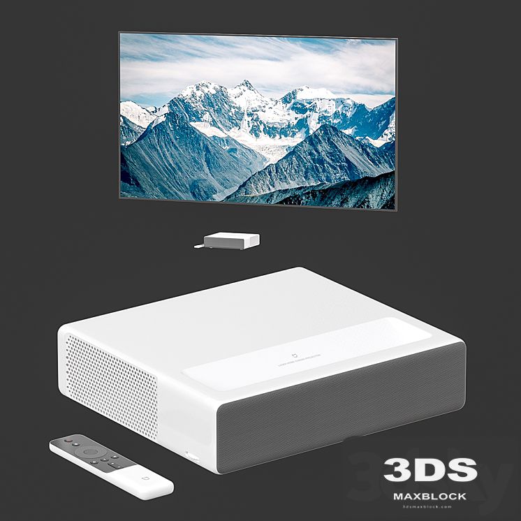 XIAOMI projector with projection screen