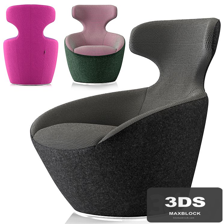 Roche Bobois Edito Lounge Armchair