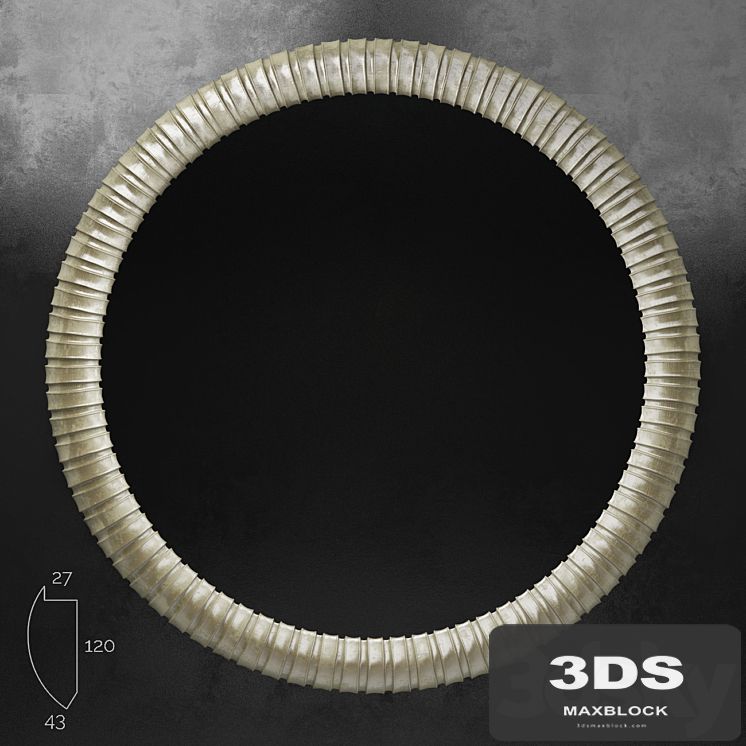 Round Mirror (baguette art.TL1151-3453)