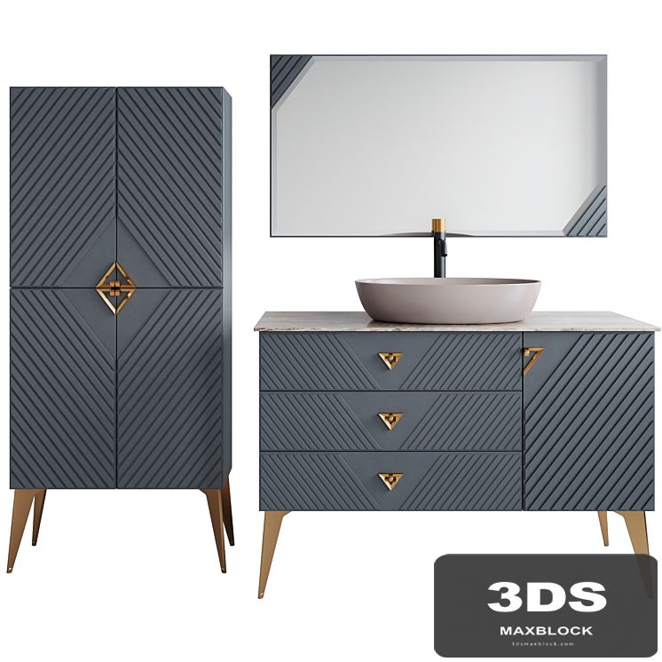 Bathroom furniture Tessoro Gala 80B / 40 (column Gala 70)