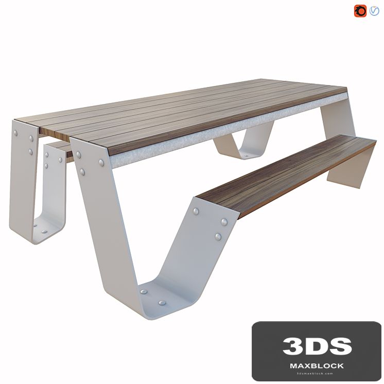 Hopper Picnic Table by Extremis