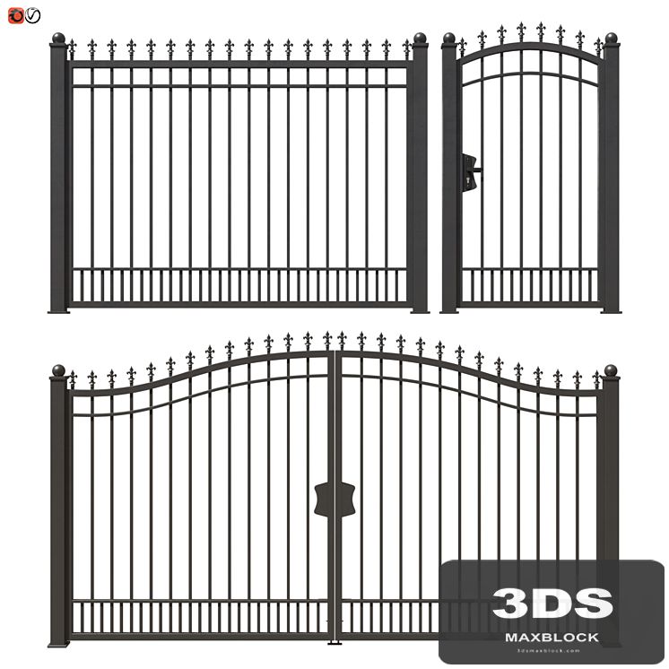 Set of forged railing 02