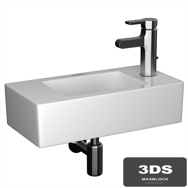 Mini sink Duravit Vero & mixer Jacob Delafon Singulier