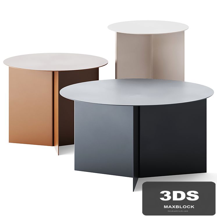 Round Coffee Tables Slit by Hay