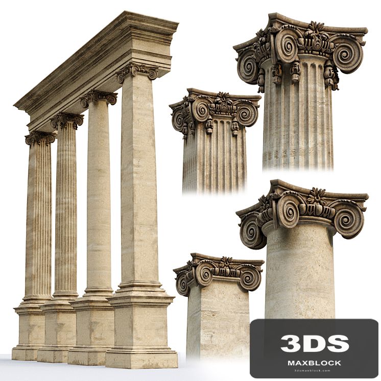 Ionic Order Scamozzi Column