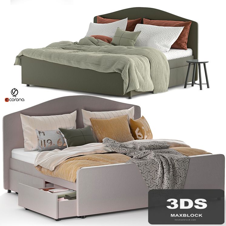 Ikea Hauga Bed Queen set 31