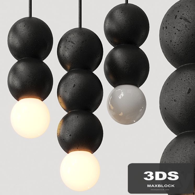 Buzao Ooops / Lampatron Lilla Black Pendant Lamps
