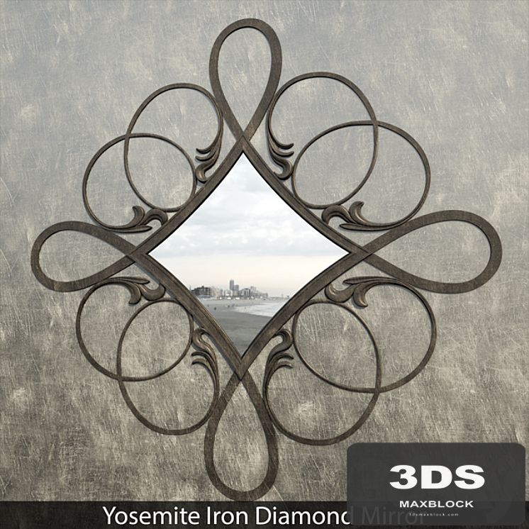 Yosemite Iron Diamond Mirror