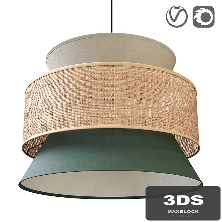 Raffia lampshade, Dolkie
