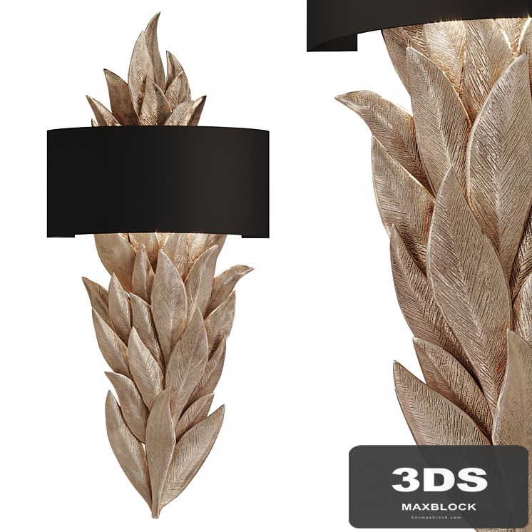 Leaf shaped wall lamp EVO S