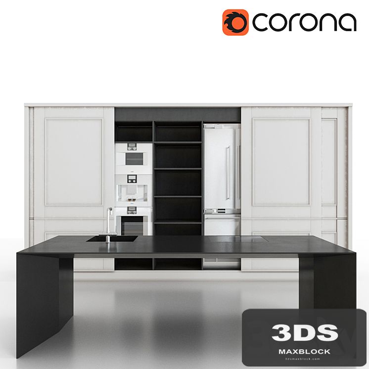 Modern Kitchen Invisible Table