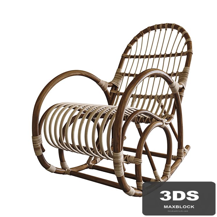Rattan rocking chair