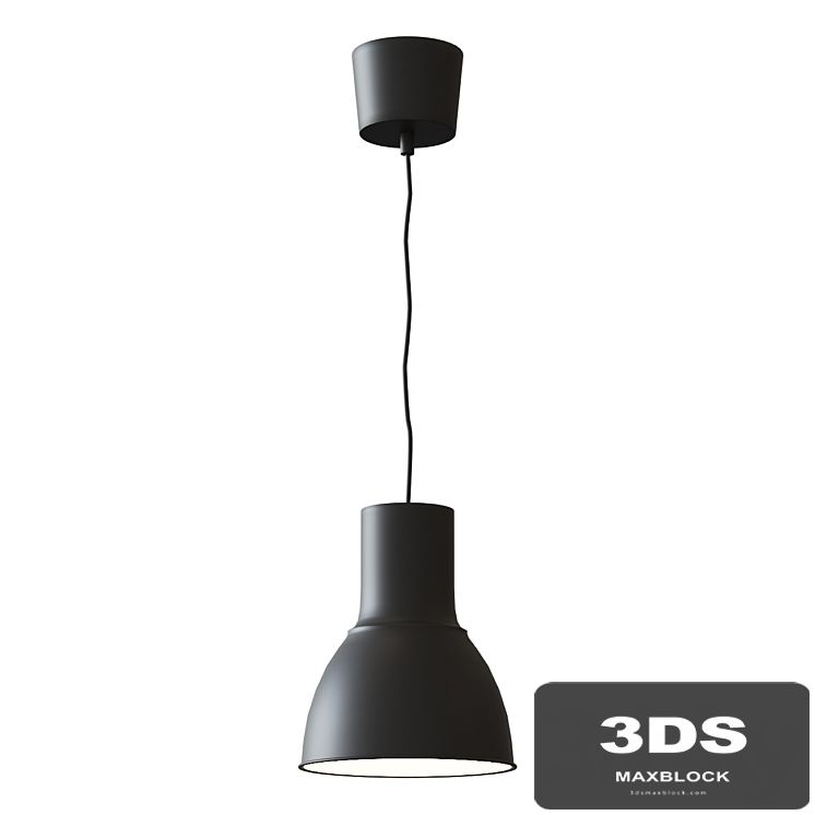 HEKTAR HEKTAR Pendant lamp, dark gray 22 cm