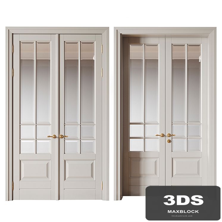 Double-leaf door