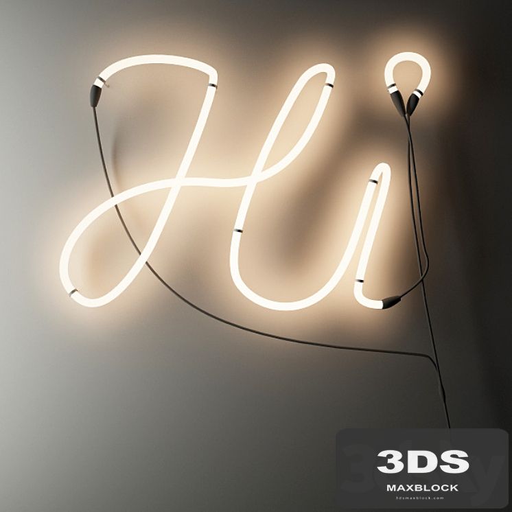 Hi neon sign