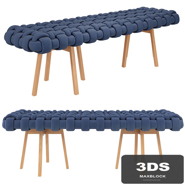Bench wicker Long Size humberto da mata