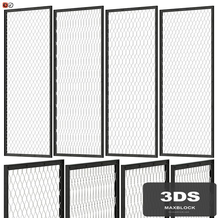 Set of decorative panels in the Loft style 01