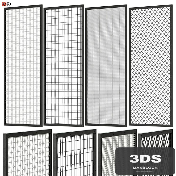 Set of decorative panels in the Loft style 04