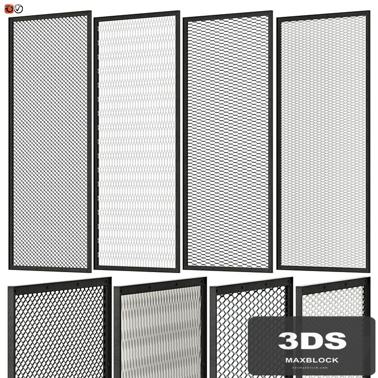 Set of decorative panels in the Loft style 03
